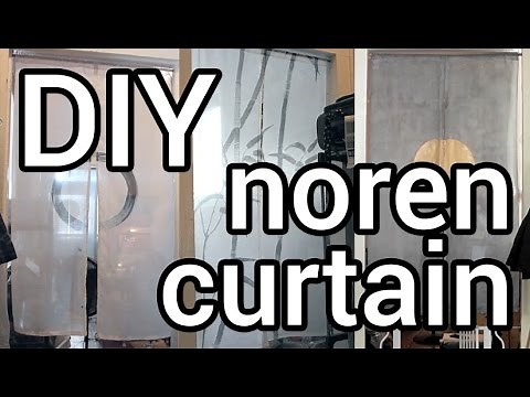 How to Make Easy Noren Curtains : DIY
