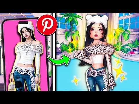 Using *PINTEREST OUTFITS* to WIN EVERY ROUND in Dress to Impress!! (Roblox)