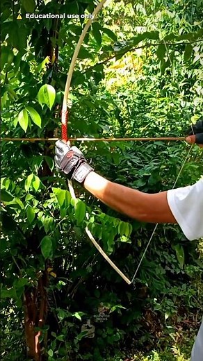 Build a powerful DIY bow and arrow on a budget 🔥 #woodworking