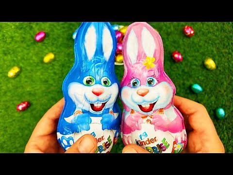 Easter Bunny Kinder Unboxing! Chocolate Surprise & Collectibles Inside