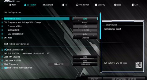 ASRock B450 Steel Legend BIOS Overview