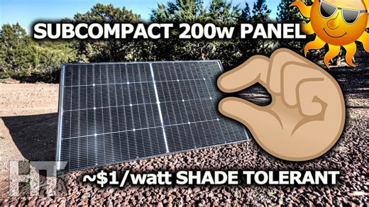 BougeRV N-type TOPCon 200W bifacial shade tolerant compact solar panel