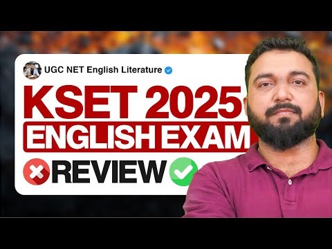 Karnataka Set 2025 English Paper Review | Detailed Discussion by Vineet Pandey Sir