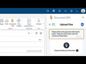 How to send a Document GPS attachment via Outlook