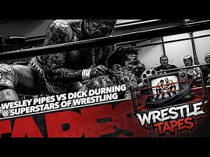 BRUTAL Dog Collar Chain Match! Wesley Pipes Defends Superstars of Wrestling Title vs Dick Durning