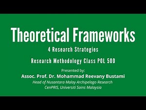 Class 6 POL500: Theoretical Framework & 4 Research Strategies
