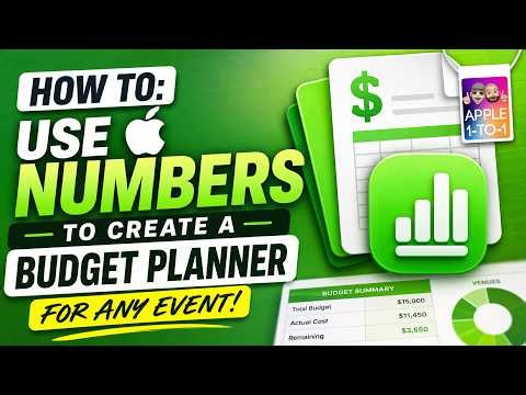 Apple Numbers Tutorial: Create a Budget Planner for Any Event