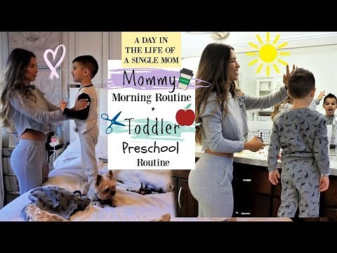 A DAY IN THE LIFE OF A SINGLE MOM |Mommy Morning Routine + Toddler Preschool Routine vlog