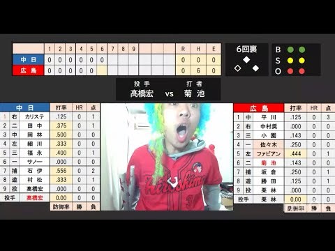 [First run] The moment the Carp scored the first run due to an unexpected error.