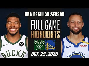 Warriors vs Bucks | Full Game Highlights October 29, 2025 Highlights 2K26 MIL vs GSW Regular Season