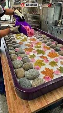 Ultimate Satisfying Autumn Resin Table Pour! 🤩 #resinart #diy #shorts