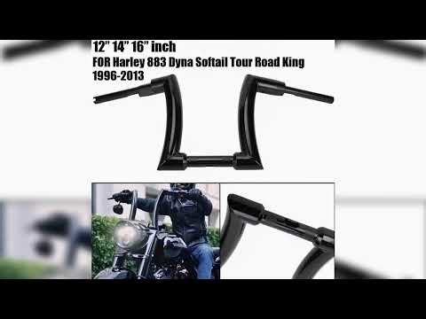 A must-have product! Motorcycle 12" 14" 16" Bar Handlebars 2 Inches Black Single Pump for Harley 8