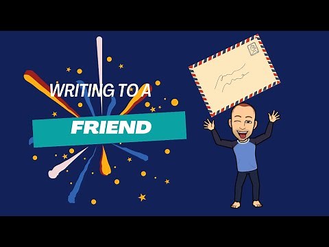 Writing a letter to a friend