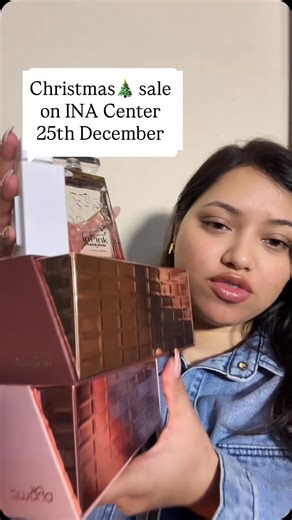 Saloni Giri on Instagram: "christmas sale at @INAcenter 🎄 up to 50% off on 25th dec 2025 ! !!Dont miss out!!! #inacenter #christmassale #ina #perfumeinnepal #perfumeoffer"