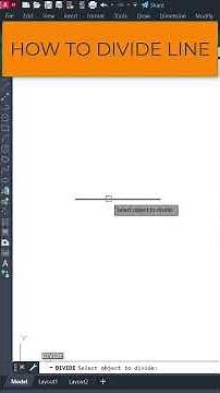how to divide line in autocad