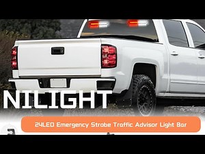 NEW Version!!! How to Install Nilight Emergency Strobe Traffic Advisor Light Bar