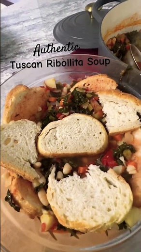 Authentic Tuscan Ribollita Veggie, Bean & Bread Soup