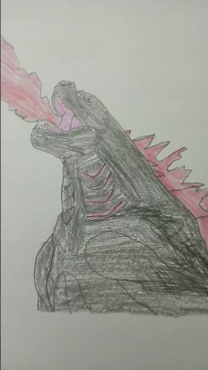Drawing Evolved Godzilla Atomic Breath#warnerbros#legendary#godzillaxkongthenewempire#godzilla