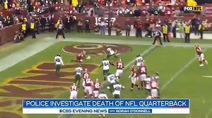 NFL Quarterback Dwayne Haskins died tragically over the weekend after he was hit by a truck while walking on a highway outside the Fort Lauderdale airport. Haskins played two seasons in Washington before joining the Pittsburgh Steelers last season. | CBS Evening News