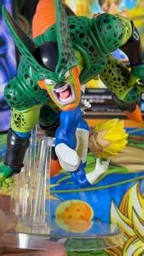 Super vegeta VS semi-perfect Cell! My figure is here!! #dragonball #dbz #vegeta #unboxing #like