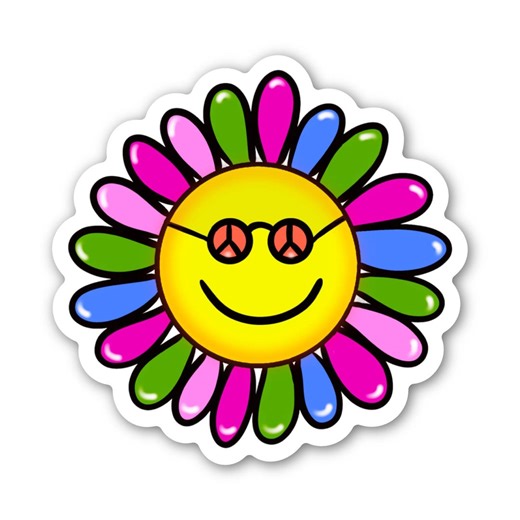 2" Stickers! Hippie Vibes! - Etsy