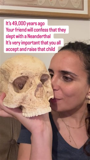 Ella Al-Shamahi on Instagram: "Those outside of Subsaharan Africa and many people within Subsaharan Africa would be missing an ancestor otherwise. We call this DNA from ancient species into our own ‘introgression’ and we also have it with other species including Denisovans/Dragon man/Homo Longi and an unknown ancient human species probably in West Africa. #archaeology #ancestry #neanderthal"