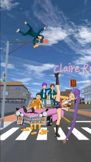 Bad Rumi Does Military Dance Trend SAKURA SquidGame #sakuraschoolsimulator #shorts #sakura #ytshorts