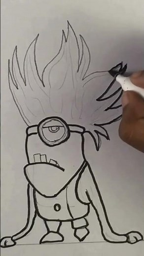 How to Draw Crazy Purple Minion Step by Step 💜 | Easy Drawing for Kids