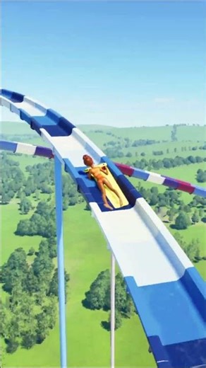 Stranger Things Happened on the Water Slide / Planet Coaster 2 #waterslide #slide