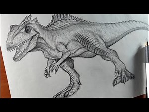 How To Draw Giganotosaurus with Pencil Step by Step - Jurassic World Dominion