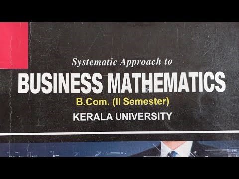 31.Business Mathematics- MATRICES- Division of Matrix & Transpose of Matrix. 9995177575.