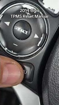 Reset TPMS honda Civic