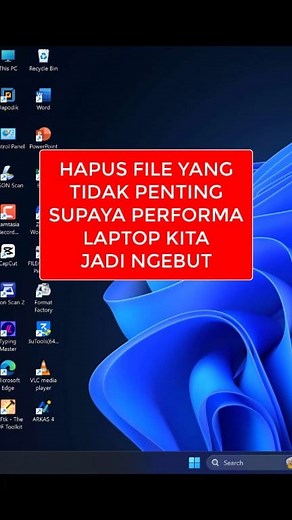 54K views · 1.2K reactions | TIPS HAPUS FILE YANG TIDAK PENTING DENGAN CEPAT #belajarkomputer #belajarmicrosoftword #belajarword #tutorialkomputer #shortcutkeys #belajarexcel #edukasi #creatordigital | Isnaini Elhabib | Facebook