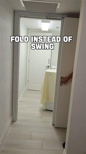 Narrow Hallway? This Door Folds Flat Against the Wall