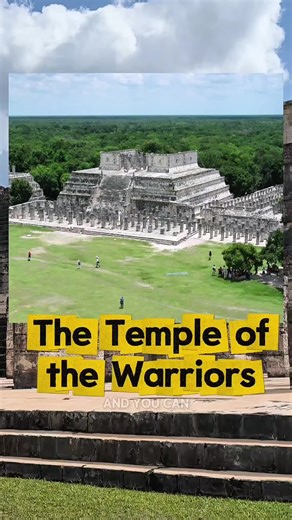 The Temple of the Warriors is one of the most impressive and symbolic structures in Chichén Itzá. Located on the eastern side of the North Plaza, this building was far more than just architecture — it was a statement of power. The forest of columns you see today was once part of a vast covered space. These columns were not isolated elements, but structural supports holding up a large roof that has long since collapsed. Each column is carved to represent a warrior, a soldier, reinforcing the idea