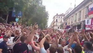 53K views · 1.1K reactions | Despite the result yesterday, the atmosphere from England fans at the main square in St Etienne was phenomenal. Credit: Axel Perry. | THE FIRM | Facebook