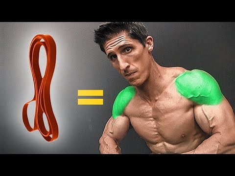 Build Big Shoulders with Bands (NO WEIGHTS!)