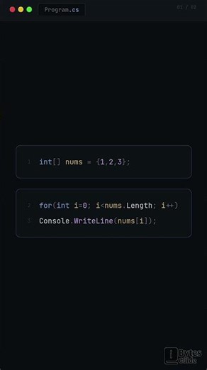 Loop through array