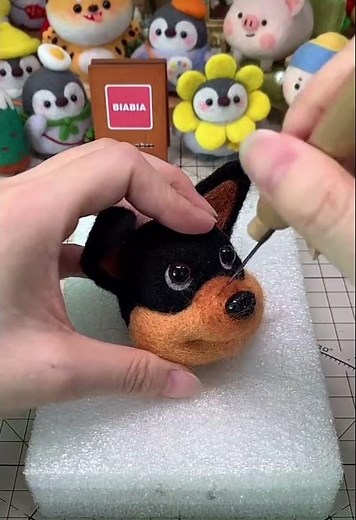 How to Make a Needle Felted Dog DIY Needle Felting Tutorial Made by Maria Callary Toys