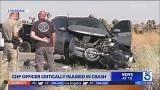 CHP officer critically injured in Palmdale crash