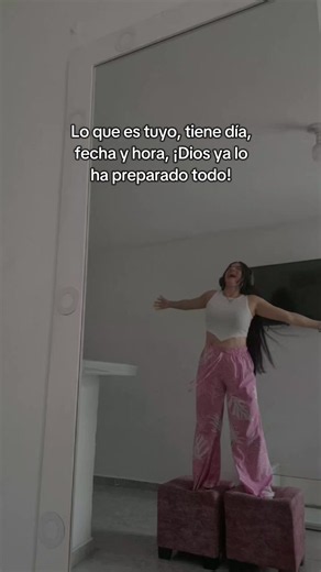 Lo que es tuyo tiene día, fecha y hora, ¡Dios ya lo ha preparado todo! #motivacion #fe #frasesmotivadoras #fyp