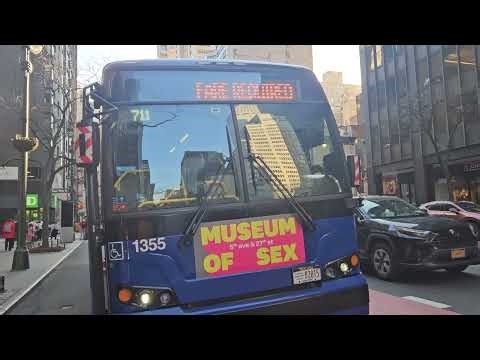 2021-2022 MCI Prevost X3-45 Bus #1355 on The Queens Bound QM32 Express Bus To Bay Terrace, Queens