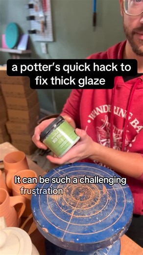 Mathom House on Instagram: "Pottery Hack - thick glaze begone. 🫖. I really enjoy using @speedball_ceramics glazes- truthfully this one had sat on a shelf for quite a while and needed to be revived. But once it was mixed up again- it turned out beautifully! Big shoutout too to @bluebuckettools for making these wonderful sieves. I didn’t know this little tiered sieve is what I’ve been missing in my studio until I used it. If you want to pick up some fresh Speedball glazes you can grab a limitless