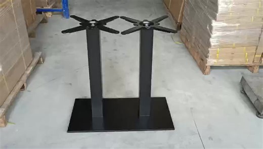 Cast Iron Double Column Table Base with Adjustable Feet, More Stable and Practical