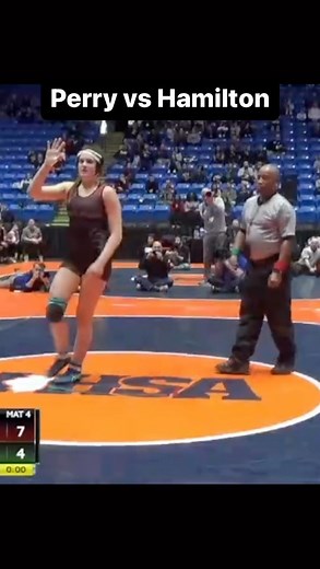 2022 U17 World teamers Sydney Perry and Valerie Hamilton met in the 145-pound Illinois State finals that Perry eventually won, 7-4, with a late takedown and turn. | FloWrestling
