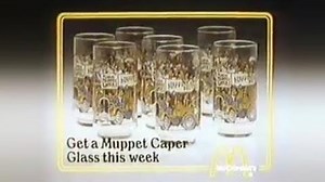 McDonalds Caper glasses commercial