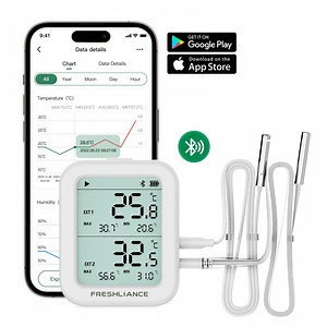 [Hot Item] Bluetag Th30 Wireless Sensor Bluetooth Temperature Humidity Data Logger with External Probe