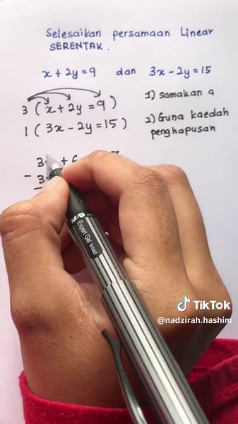 Persamaan Linear Serentak: Cara Selesaikan dengan Mudah