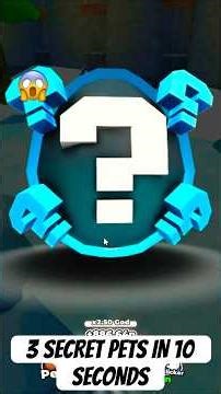 I Hatched 3 SECRET PETS in 10 SECONDS... (Tap Simulator) #roblox