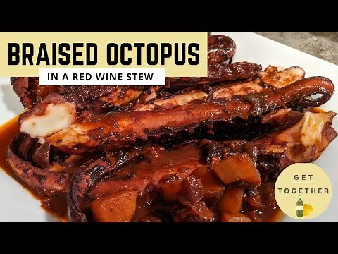 Red Wine Braised Octopus | Dinner, Appetizer or Starter